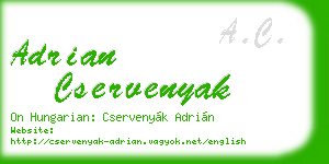 adrian cservenyak business card